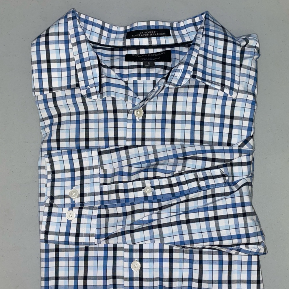 NWOT Banana Republic Dress Shirt, men's large